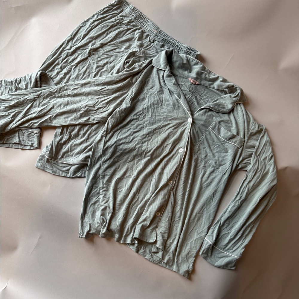 Eberjey Sage Green Jersey PJs size small